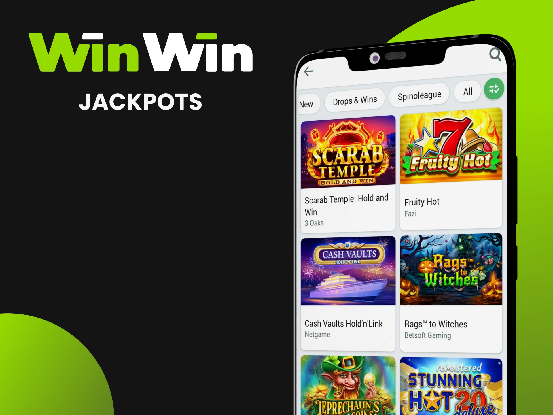 Try your luck in jackpot games at WinWin platform.