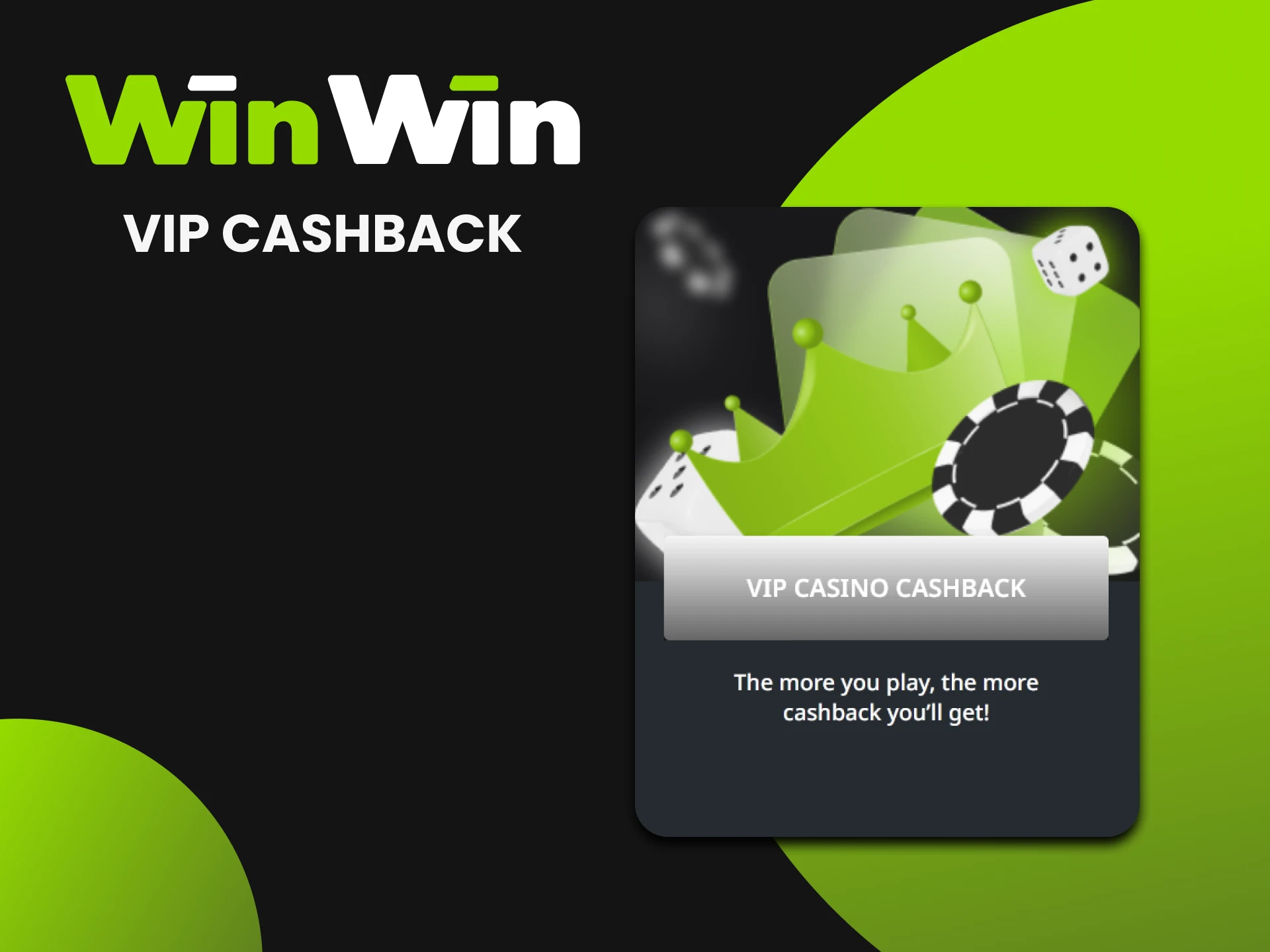 Cashback for a members of the loyalty program at WinWin.