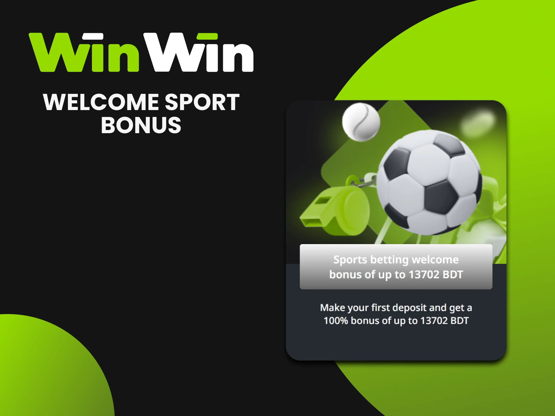 If you are interested in sports betting, activate welcome sport bonus at WinWin.