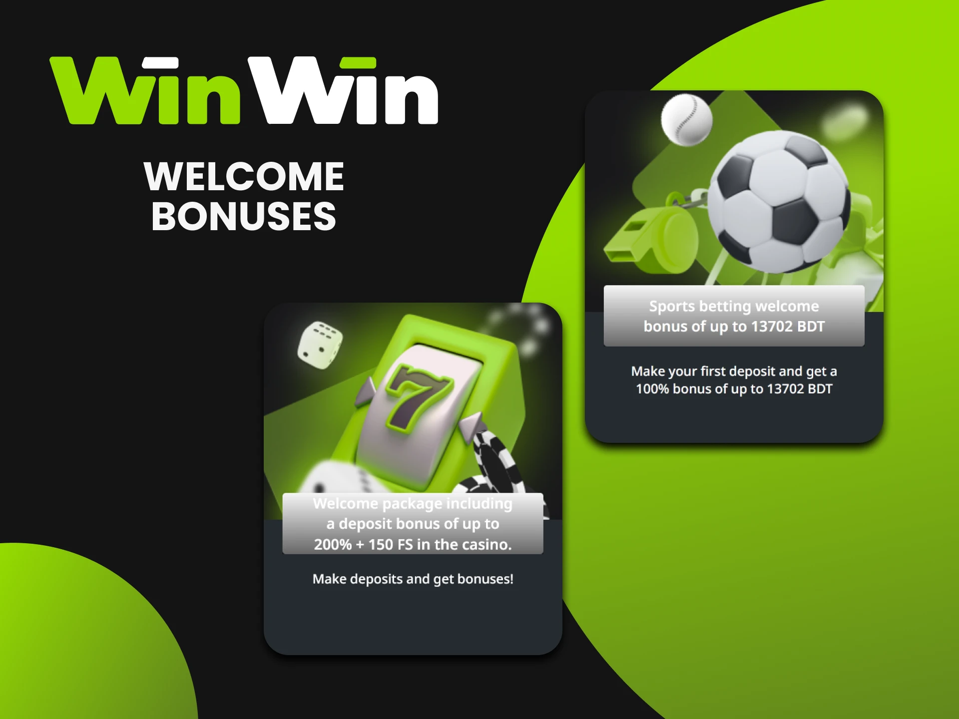 Interesting welcome bonuses for newcomers at WinWin.