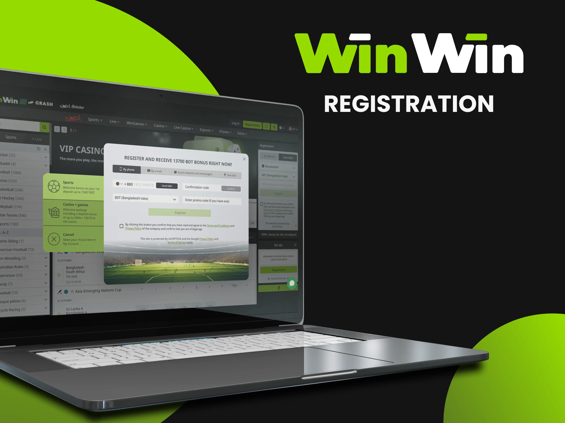 How to register at WinWin official website.