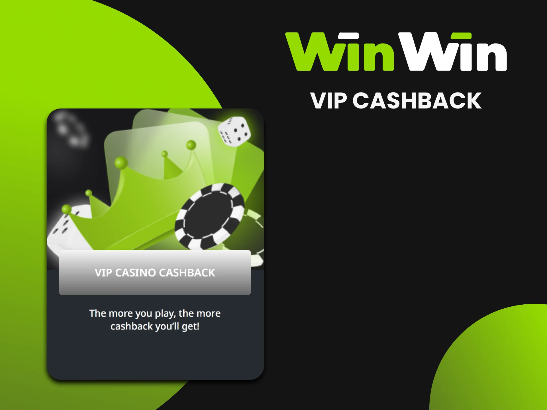 Active WinWin players regularly receive cashback as part of the loyalty program.