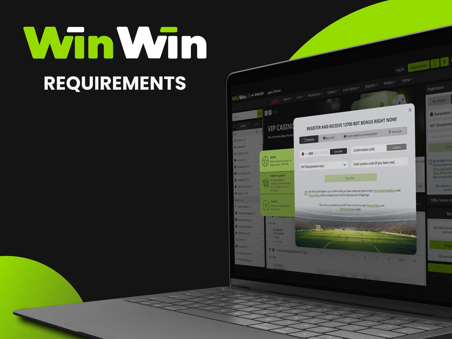 The WinWin website has rules that you should take into consideration before registering.