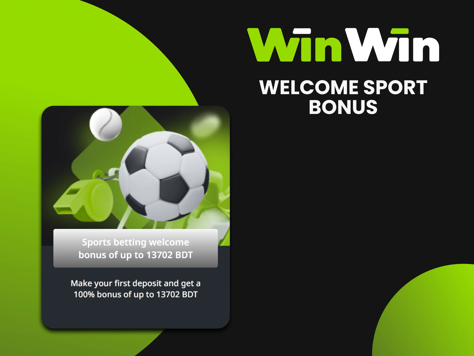 Get your welcome sport bonus at WinWin website.