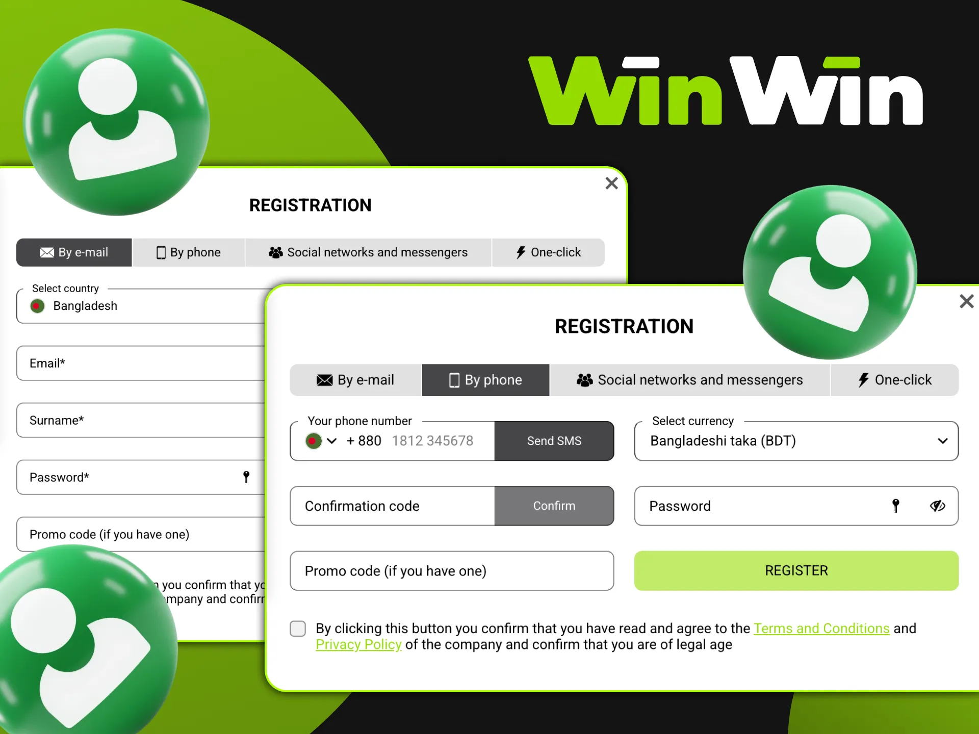 Join WinWin today and start winning instantly.
