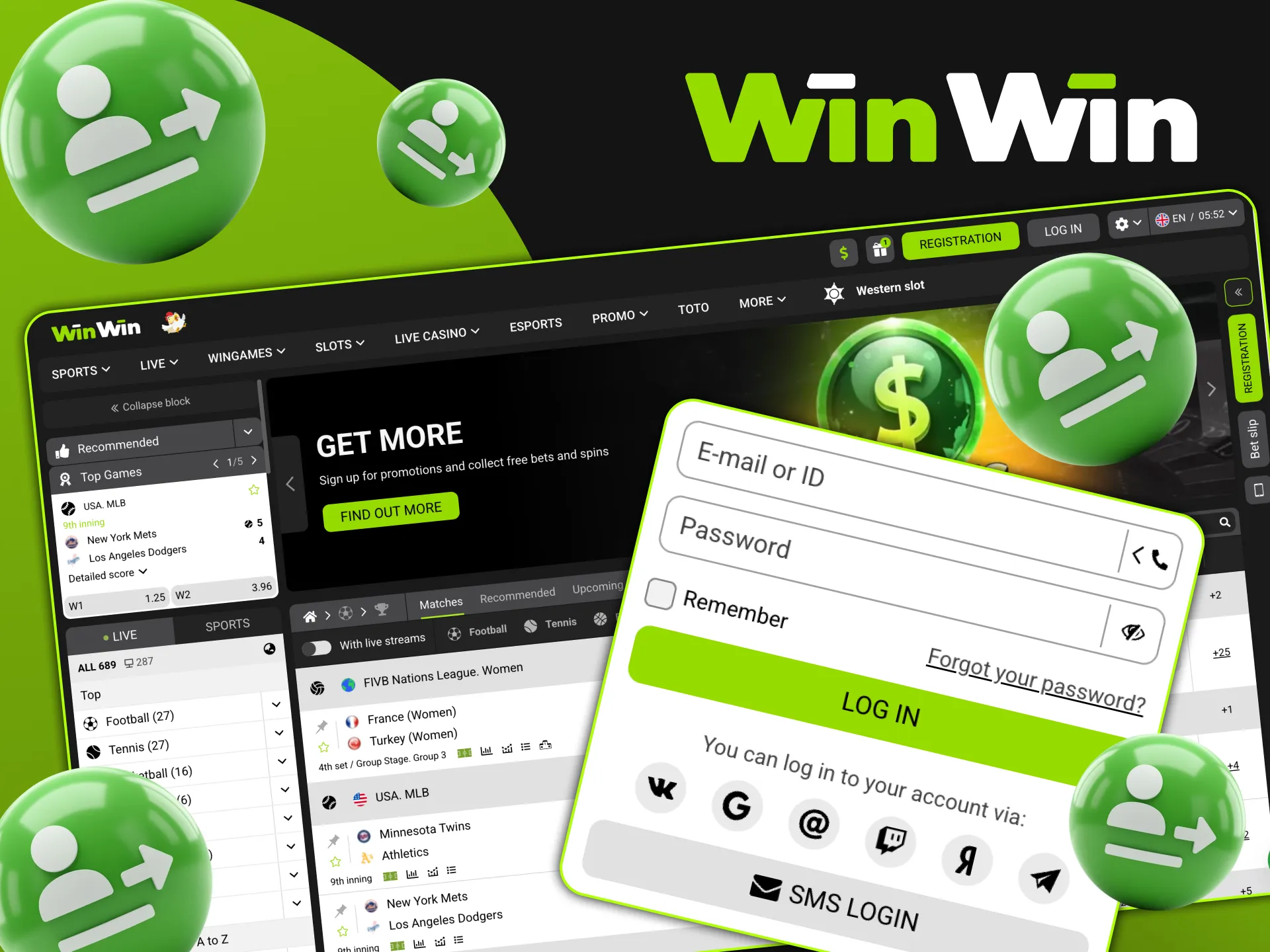 Login now and enjoy the best games on WinWin.