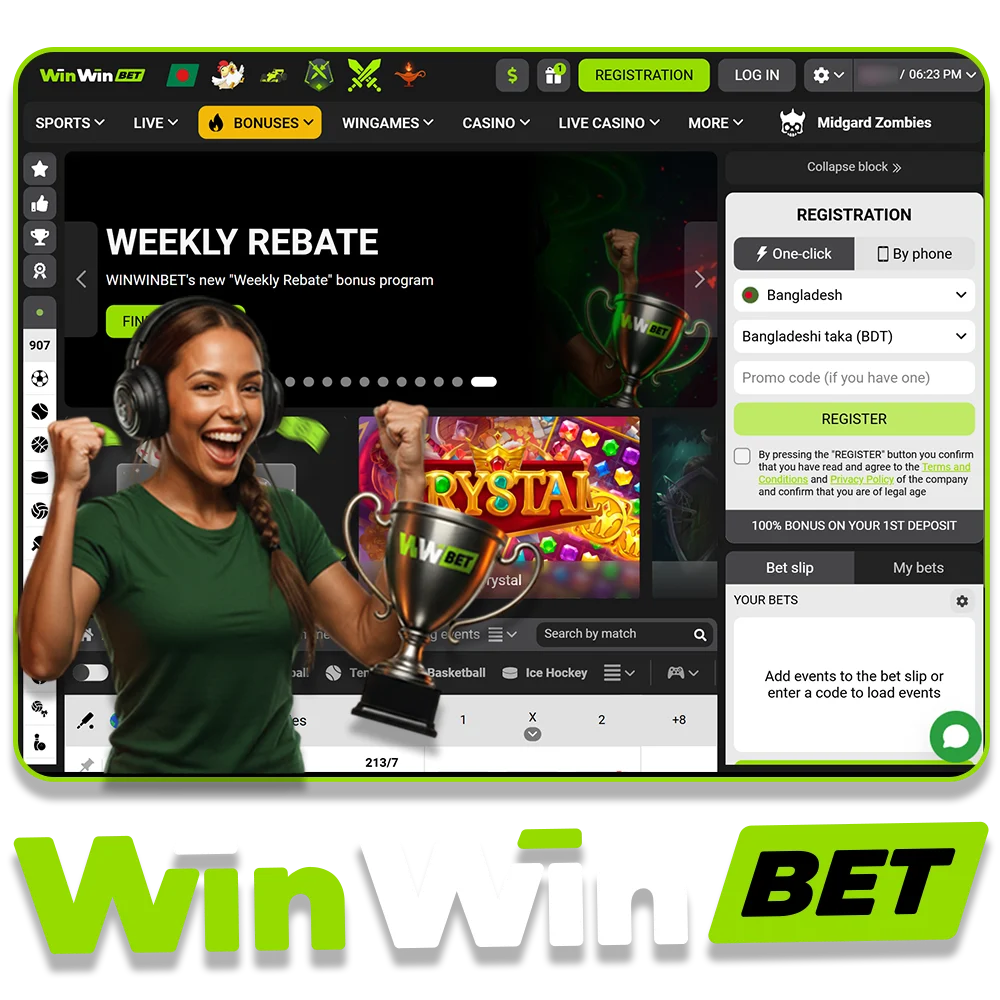 WinWin is a major betting site and online casino.