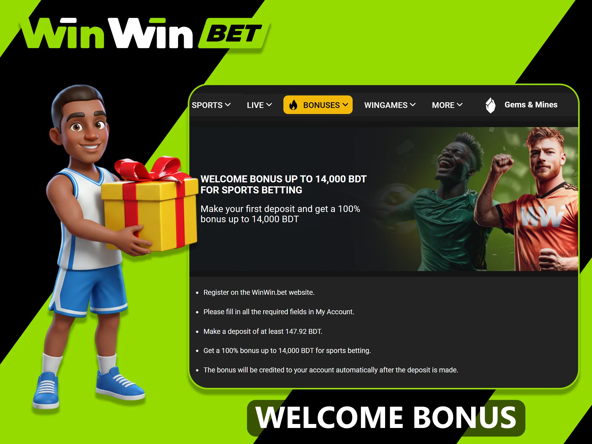 If you are interested in sports betting, activate welcome sport bonus at WinWin.