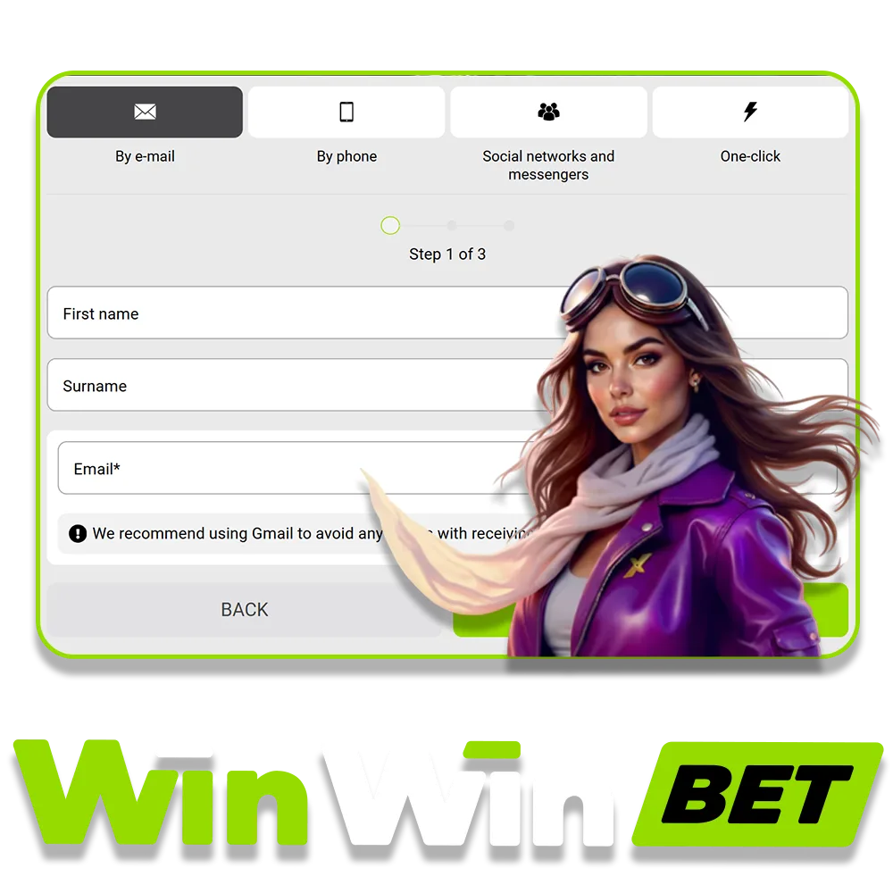 How to register and create an account at WinWin.