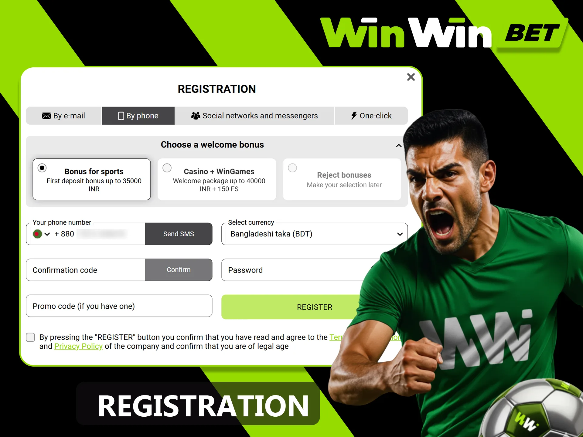 How to register at WinWin official website.